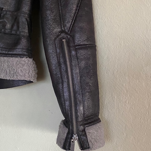 JOU JOU FAUX LEATHER BIKER JACKET - Picture 6 of 14